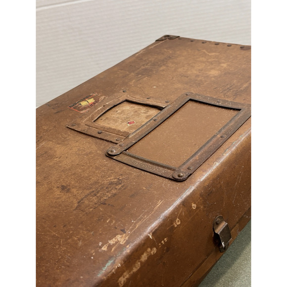 Vintage Military "LAUNDRIPAK" Mailing Laundry Hard Shell Box/Case w/ label - Picture 4 of 16